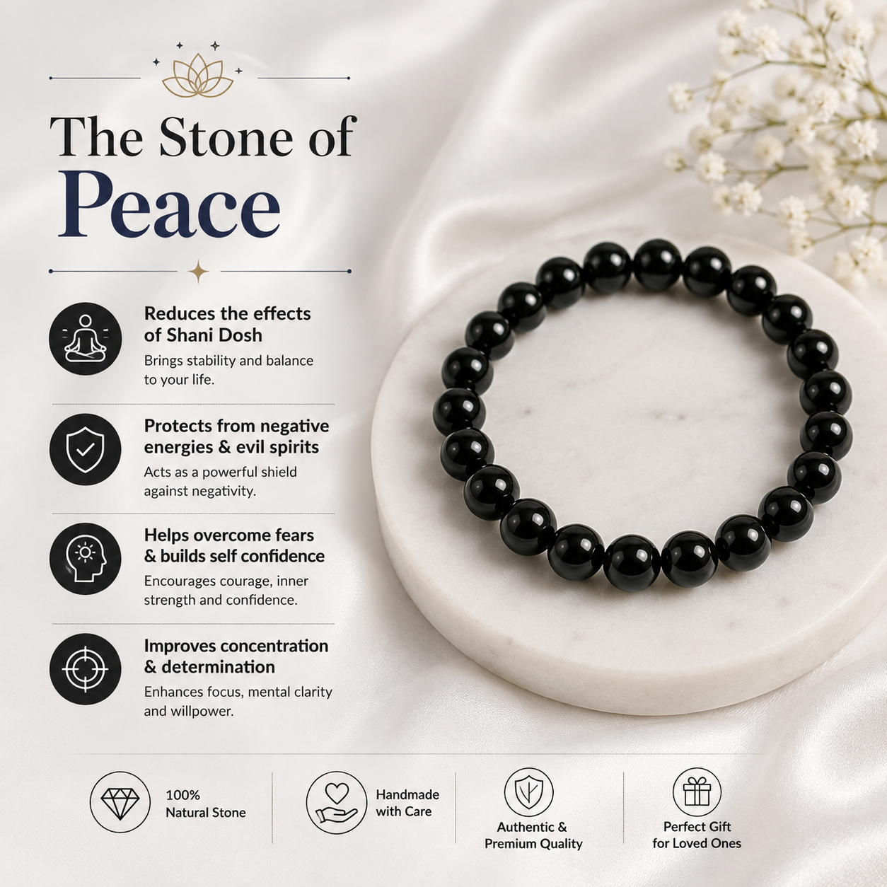 Black Obsidian Bracelet