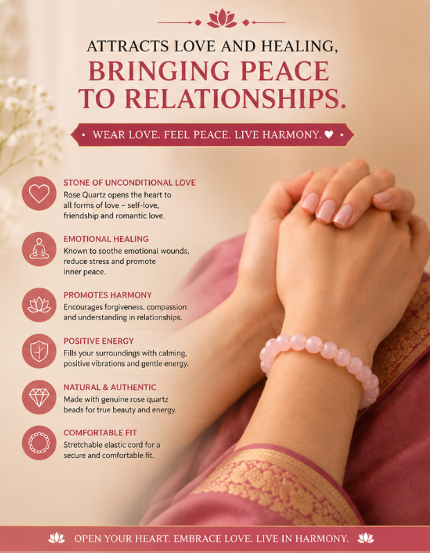 Rose Quartz Bracelet Description